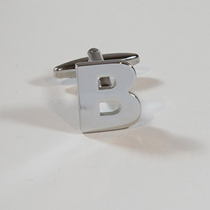 Cufflinks Letter B 100% Brass